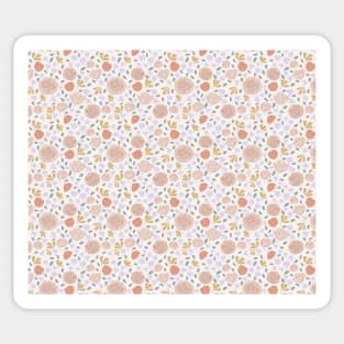 Pink roses seamless pattern Sticker